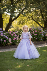 3D Floral Applique Mesh Dress Limited Edition