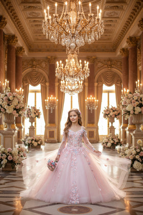 3D Flower Applique Embellished Dress With Cold Shoulder Cape Boutique