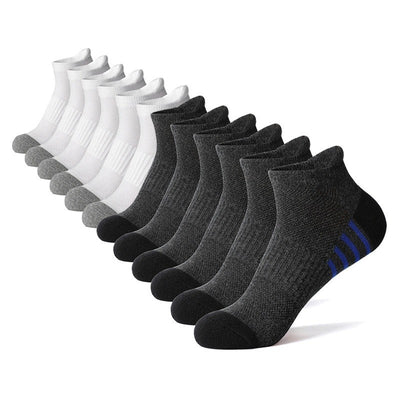 Men’s Sports Socks Cotton Short Tube Breathable Sweat Absorption Anti-Friction