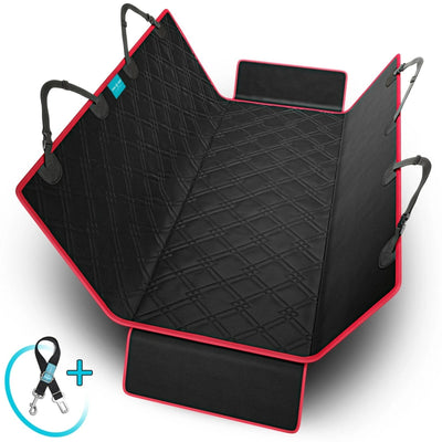 Dog Car Seat Cover Hammock Waterproof Back Seat Protector w/ Seatbelt for SUV