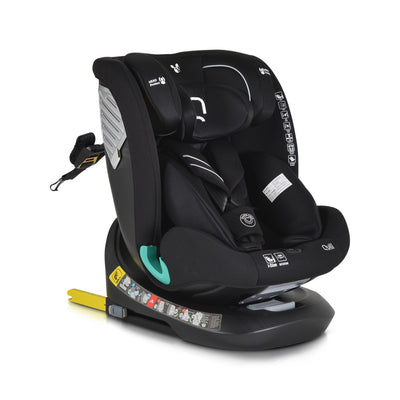 Cangaroo Quill I-Size 360°-ban forgatható ISOFIX gyermekülés, SPS oldalvédelemmel (40-150 cm) - Fekete-0