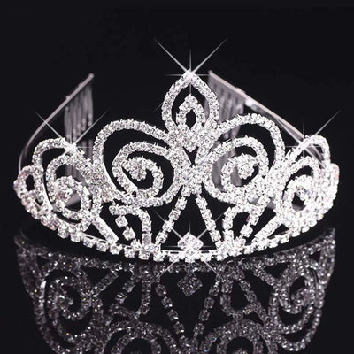 Bride Tiara Crown Large Headdress Princess Diadem Wedding Crown Pageant Head ornaments Hair Jewelry Accessories MARVIE JOE