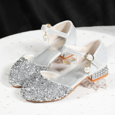 Children Summer New Princess Dancing Shoes Are Suitable for Girls with Formal High Heels Womens Versatile Performance Kids Shoes MARVIE JOE