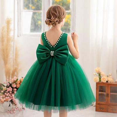 ance Costume Host Costume 2-10 Years Kids ClothesNew Girls Princess Dress Summer Tulle Big Bow Girls Wedding Dress Piano Perform MARVIE JOE