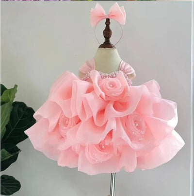 Baby Girl or Boy's Flower Princess Dress Birthday Party Formal Wedding Flower Princess Banquet MARVIE JOE